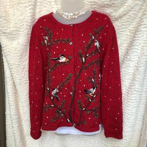 Coldwater creek red holiday sweater, Size XXL
